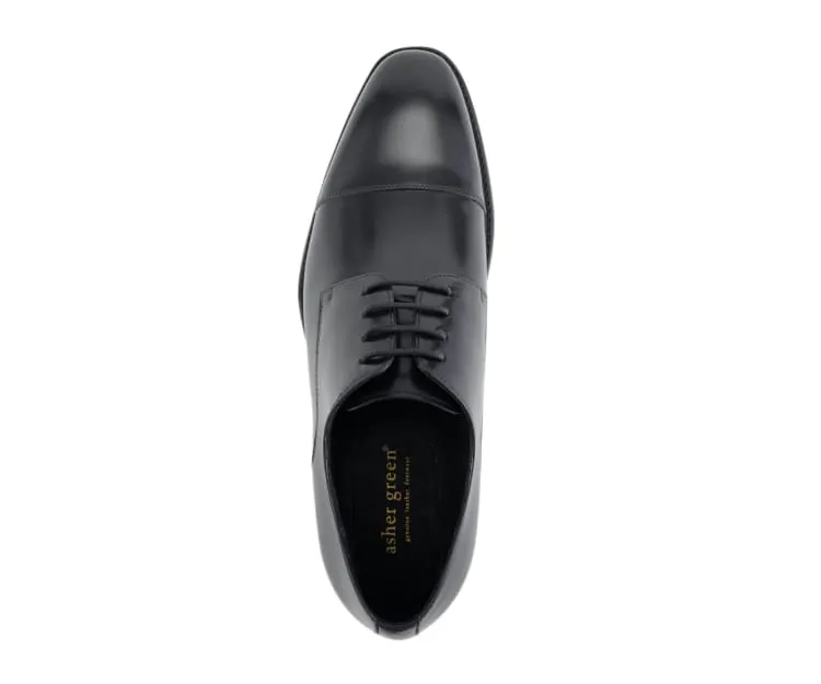 Asher Green Ag1468 Men’s Black Genuine Leather Dress Shoes