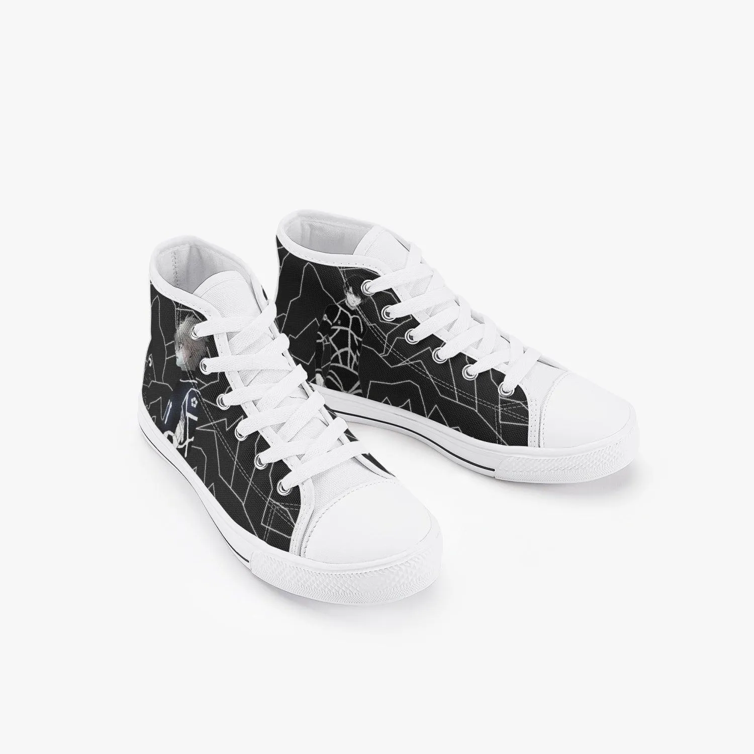 Blue Lock Rin Itoshi Kids A-Star High Anime Shoes