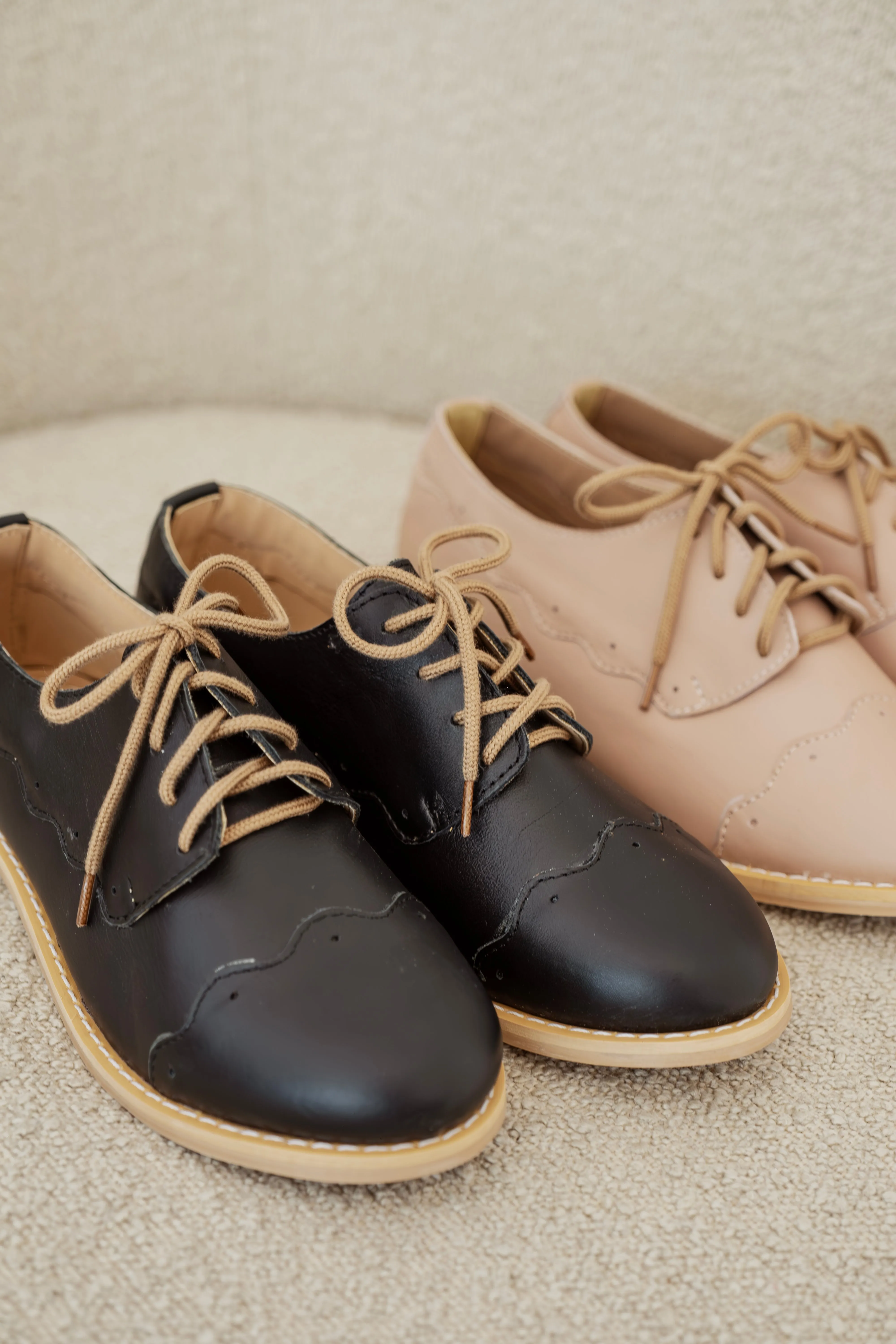 Classic Brogue Shoes: Black