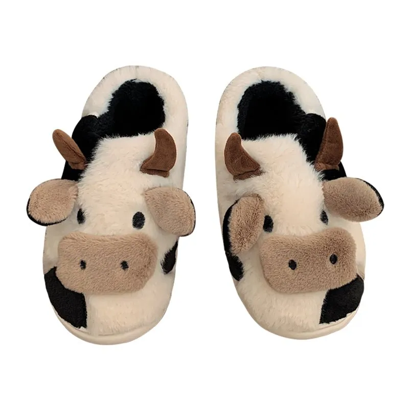 Cute Cow Animal Soft Slippers