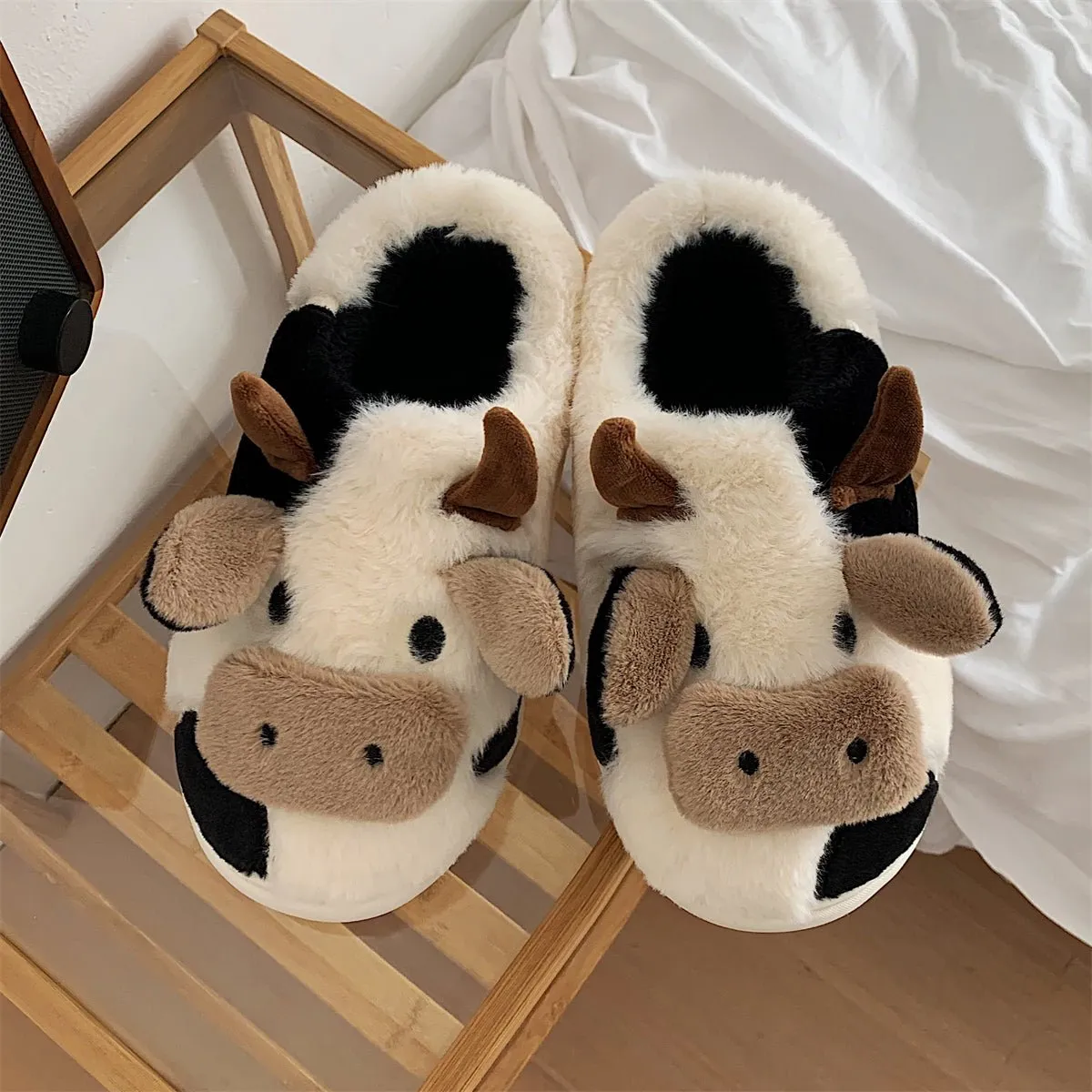Cute Cow Animal Soft Slippers