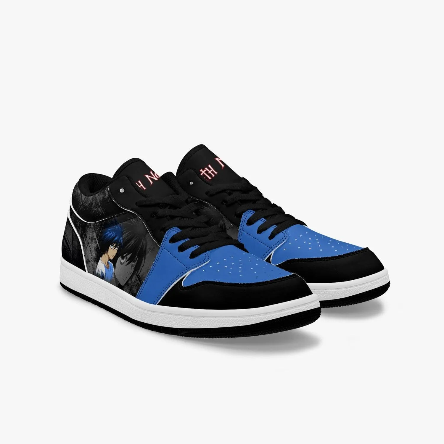 Death Note 'L' blue hair JD1 Low Anime Shoes