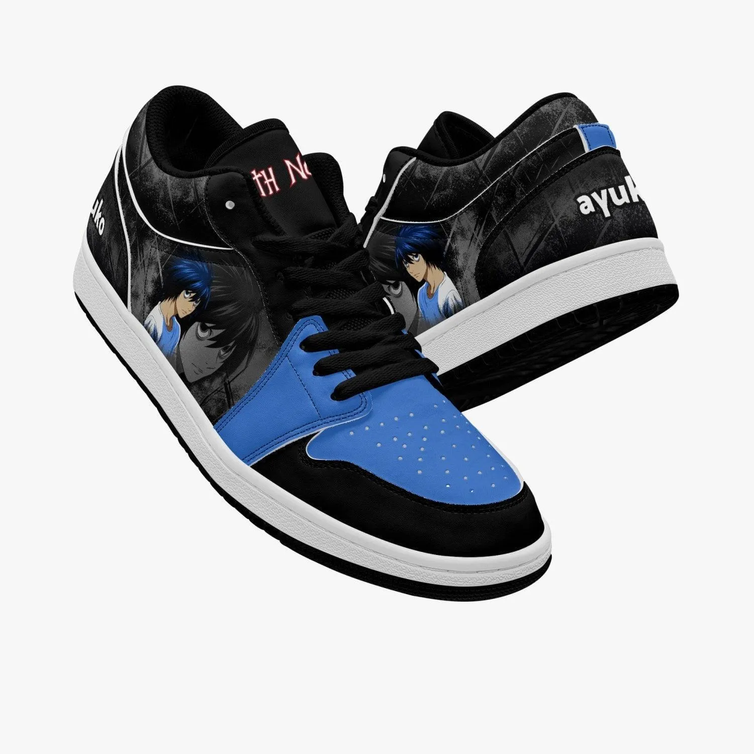 Death Note 'L' blue hair JD1 Low Anime Shoes
