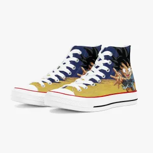 Dragon Ball Z Son Goku A-Star High White Anime Shoes