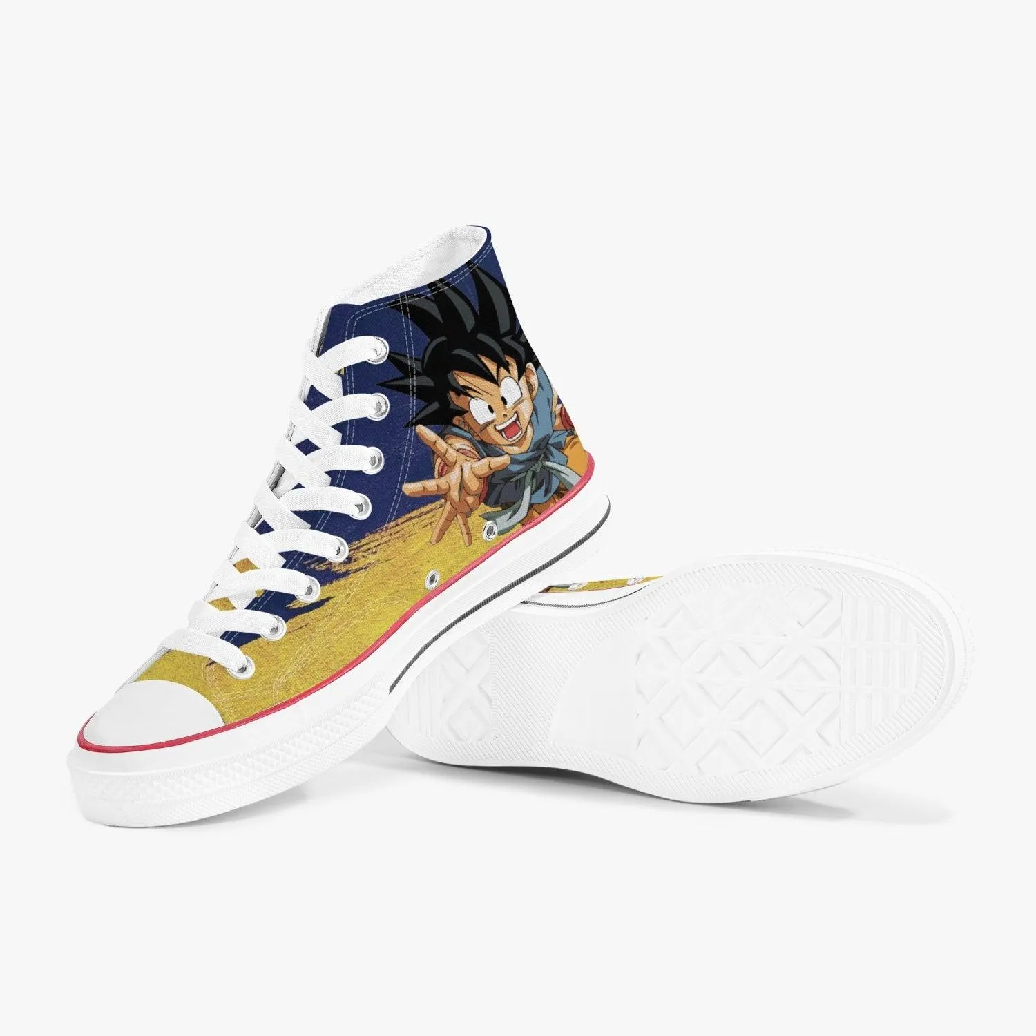 Dragon Ball Z Son Goku A-Star High White Anime Shoes
