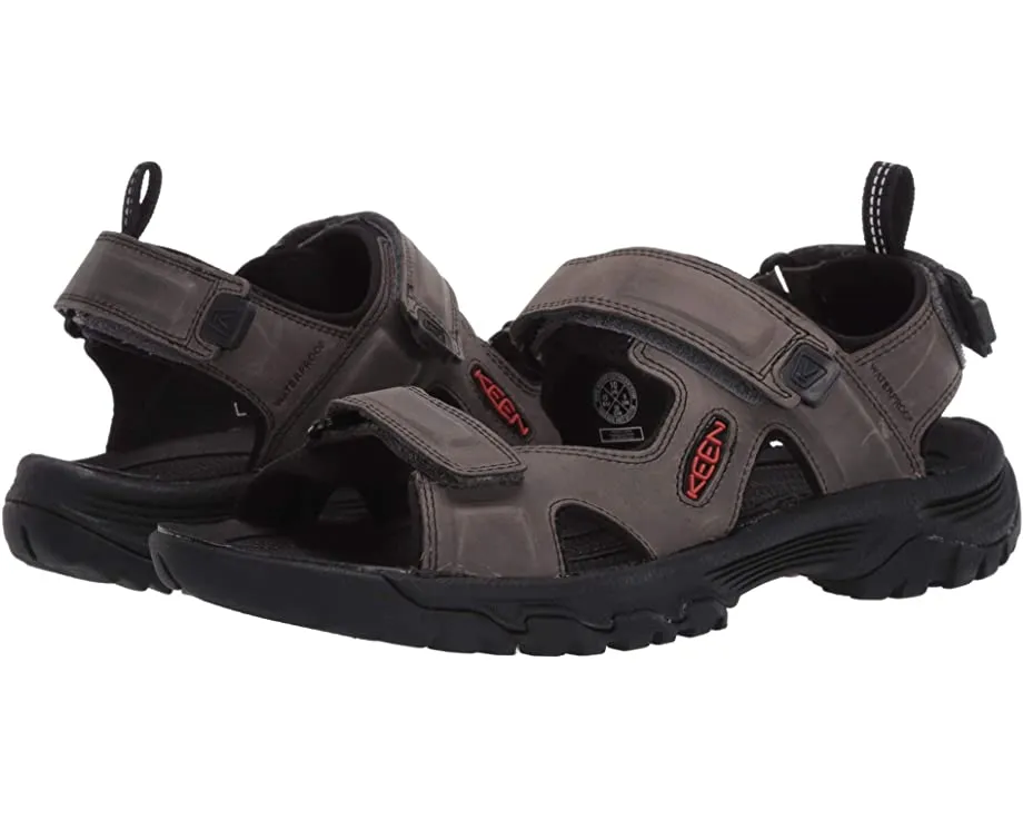Keen - Men's Targhee III Open Toe Black/Grey Hiking Sandals 1022424