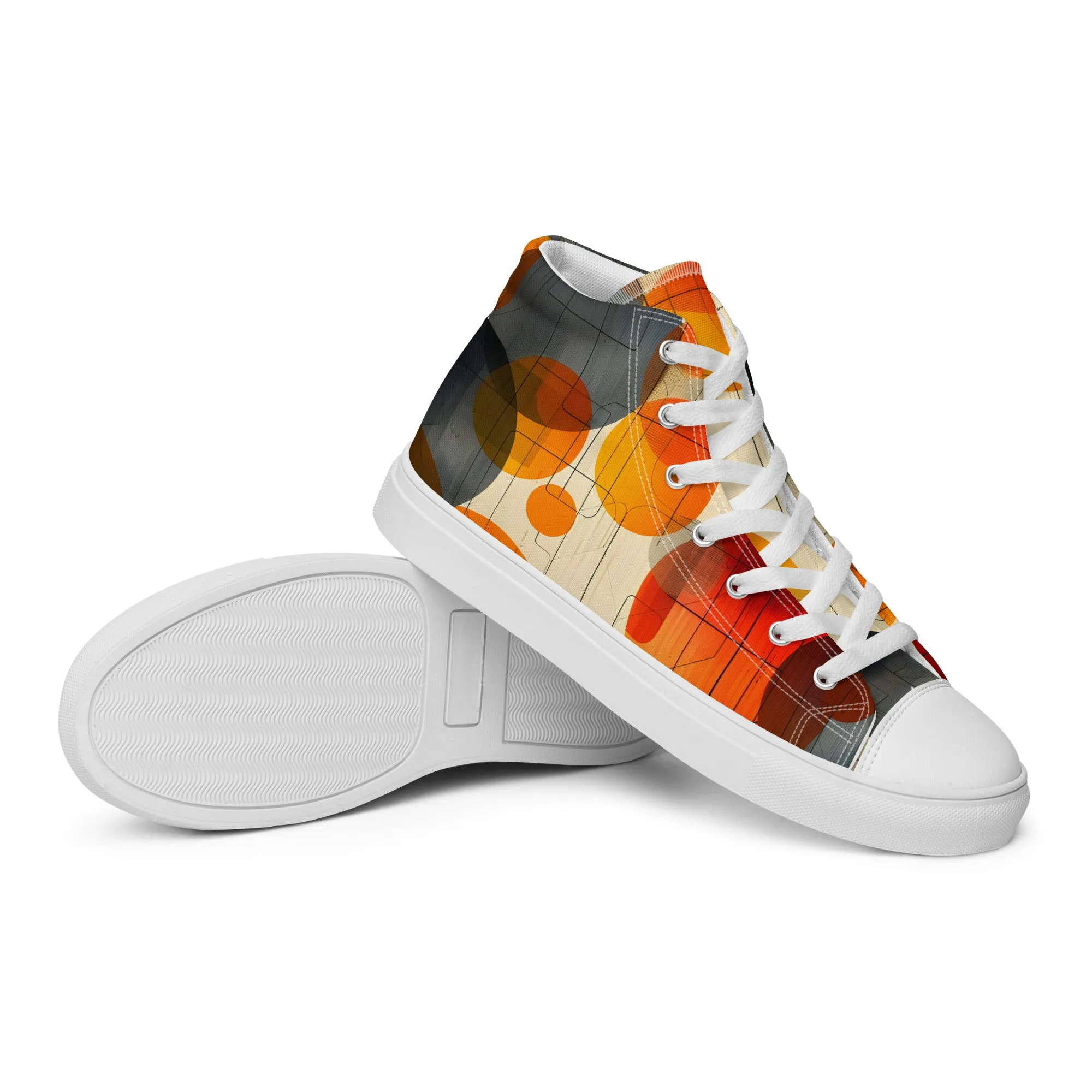 Kreise High-Top Leinenschuhe für Damen