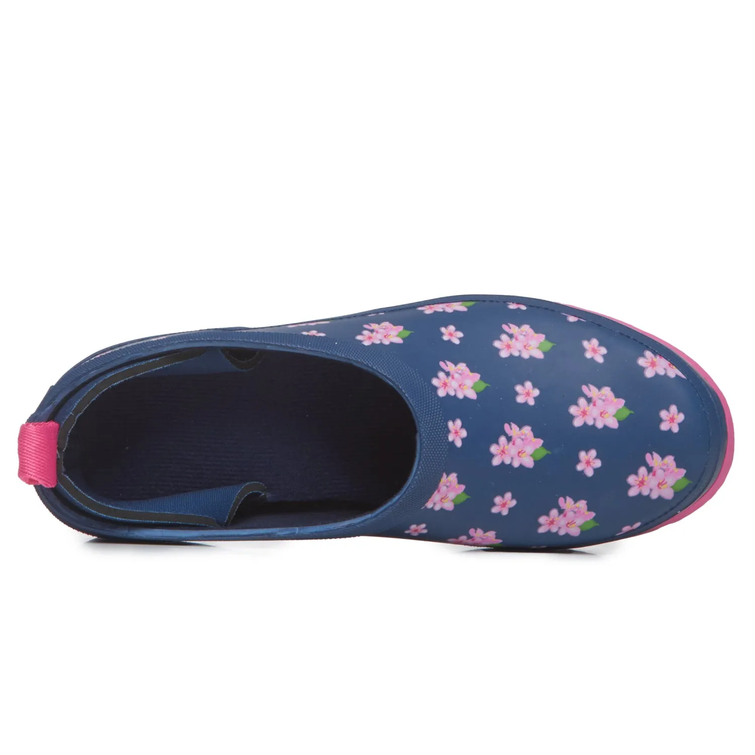 Laura Ashley Ladies Low Cut Rubber Rain Boots, Short Lightweight Waterproof Booties for Women
