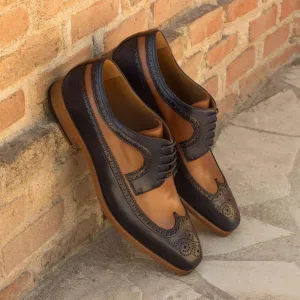 Longwing Blucher-Painted Calf, Blue, Dark Brown, Brown-Wholesale