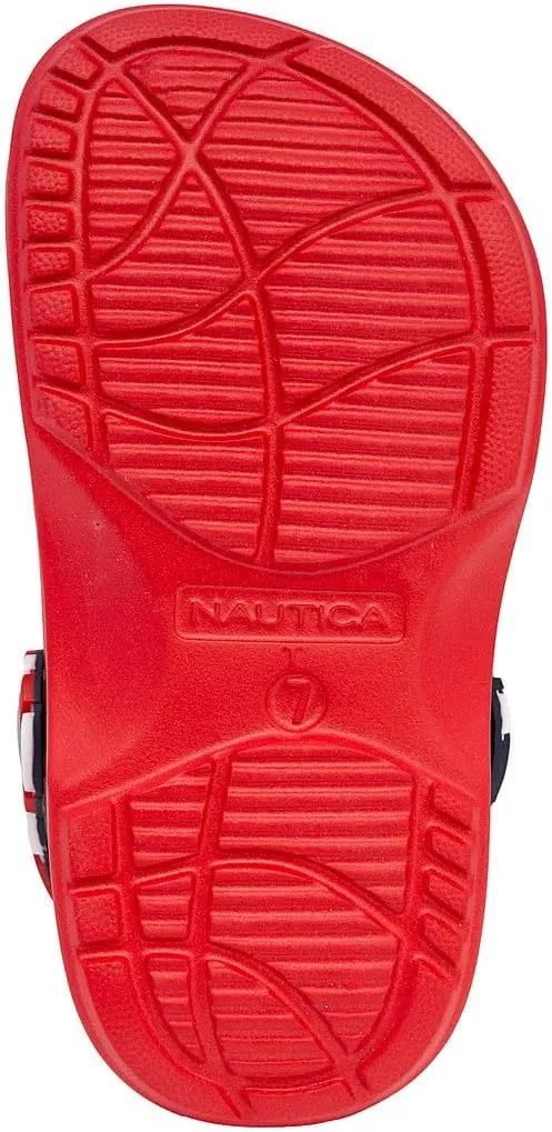 Nautica Kids Clog Sandals ?C Slip-On Lightweight Water Shoes with Adjustable Heel Strap ?C Comfortable EVA Slip-Resistant Clogs for Boys & Girls ?C Toddler & Youth Sizes