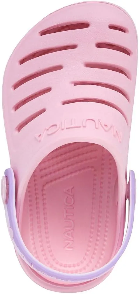 Nautica Kids Clog Sandals ?C Slip-On Lightweight Water Shoes with Adjustable Heel Strap ?C Comfortable EVA Slip-Resistant Clogs for Boys & Girls ?C Toddler & Youth Sizes