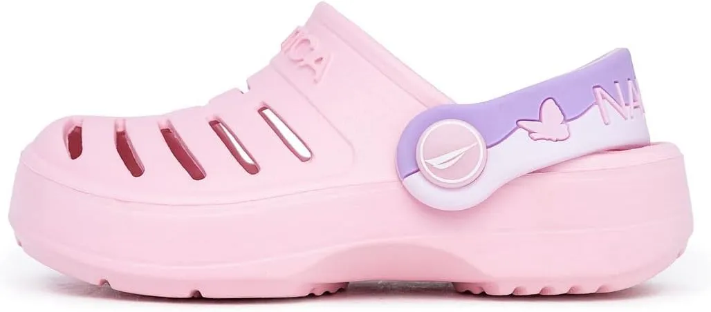Nautica Kids Clog Sandals ?C Slip-On Lightweight Water Shoes with Adjustable Heel Strap ?C Comfortable EVA Slip-Resistant Clogs for Boys & Girls ?C Toddler & Youth Sizes