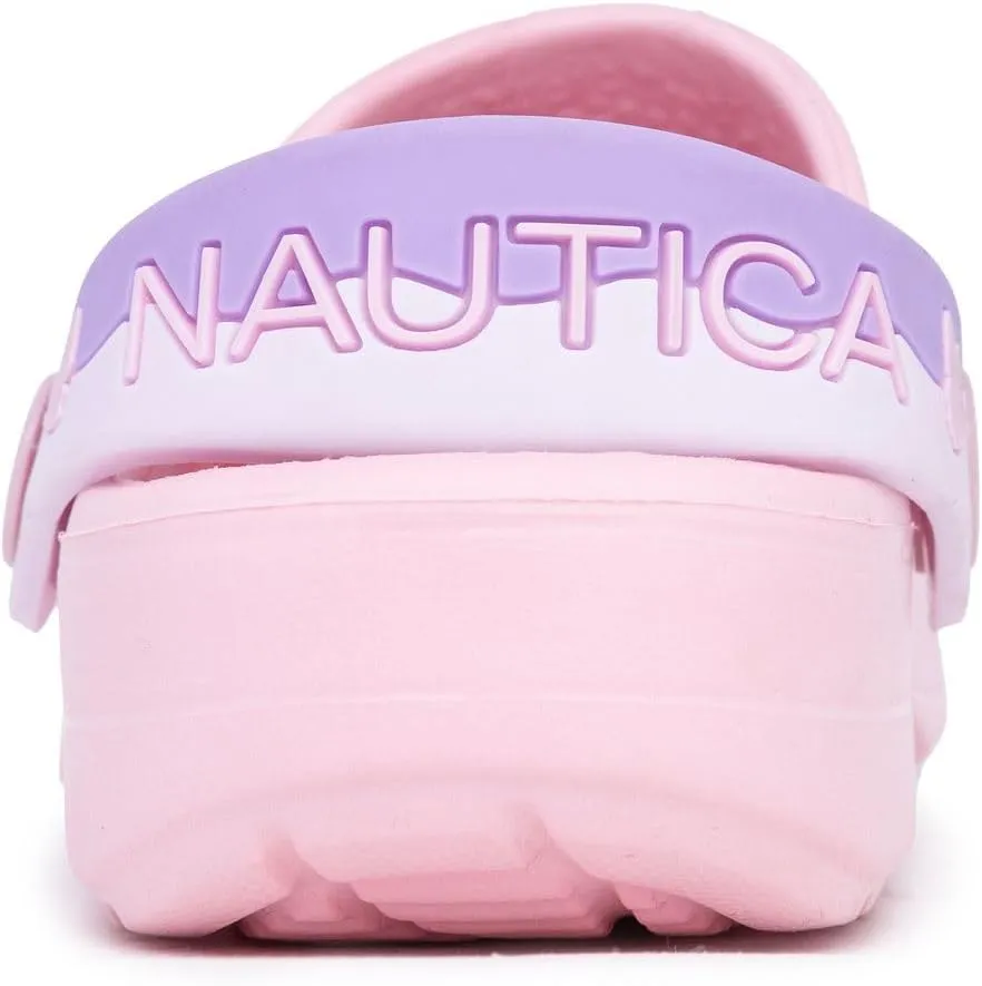 Nautica Kids Clog Sandals ?C Slip-On Lightweight Water Shoes with Adjustable Heel Strap ?C Comfortable EVA Slip-Resistant Clogs for Boys & Girls ?C Toddler & Youth Sizes