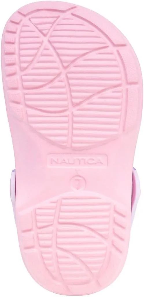 Nautica Kids Clog Sandals ?C Slip-On Lightweight Water Shoes with Adjustable Heel Strap ?C Comfortable EVA Slip-Resistant Clogs for Boys & Girls ?C Toddler & Youth Sizes
