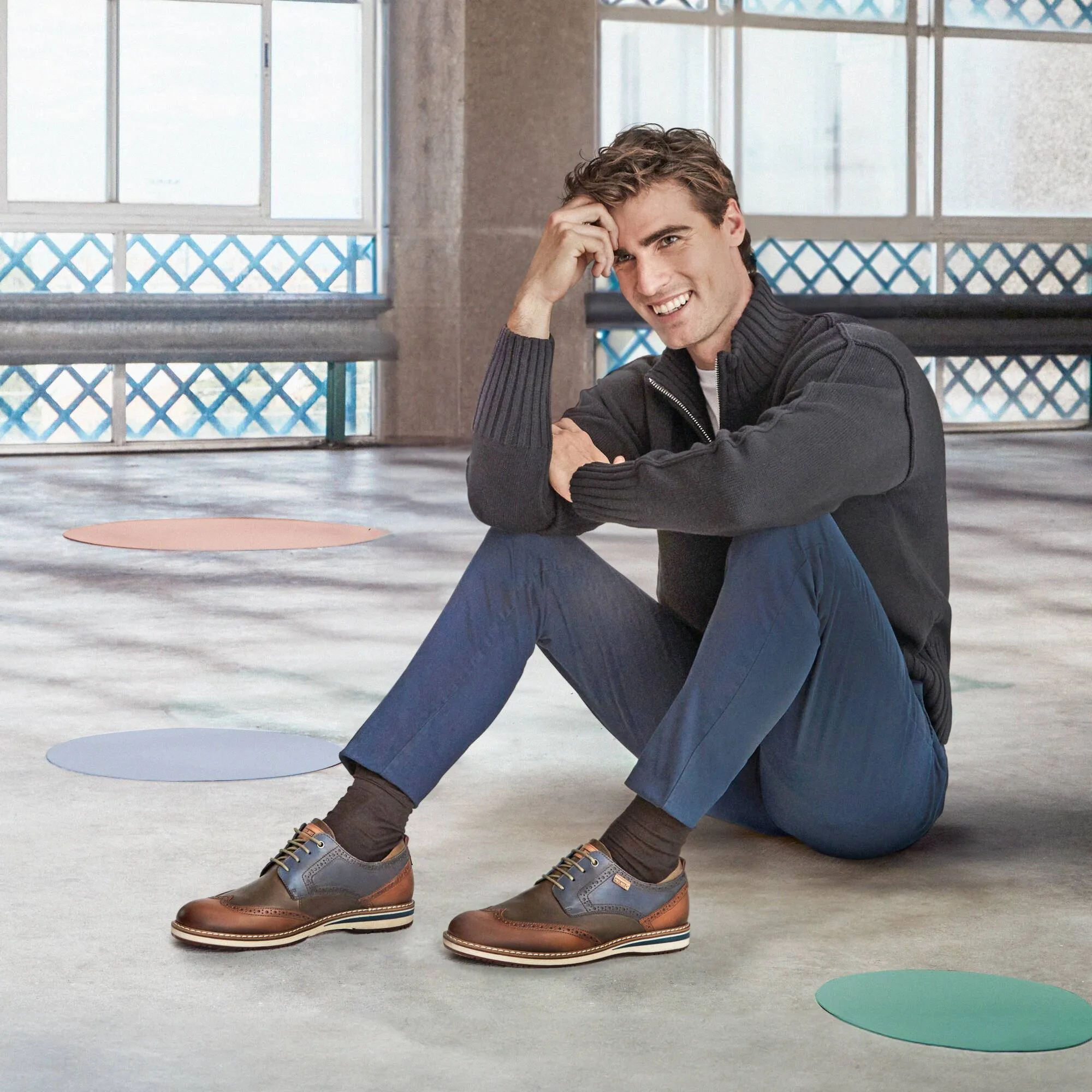 Pikolinos Avila Mens Colour Block Lace Up