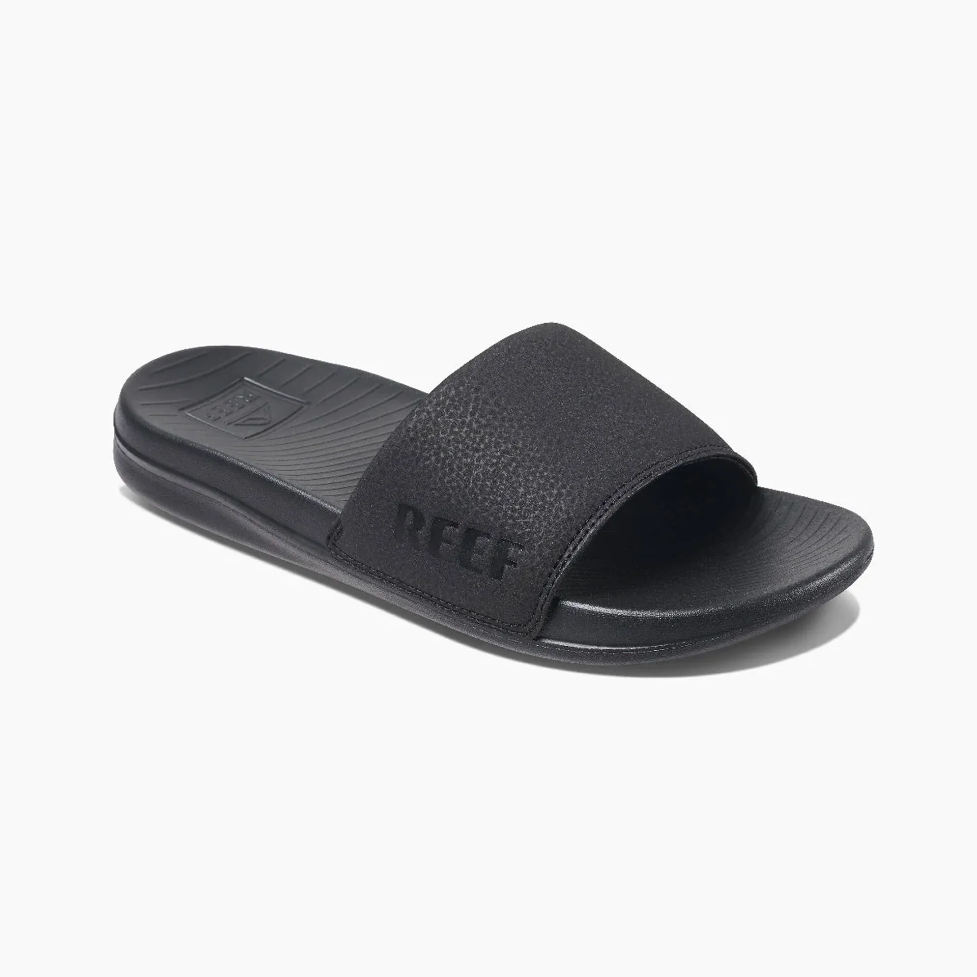 Reef Womens One Slide Sandals - Black