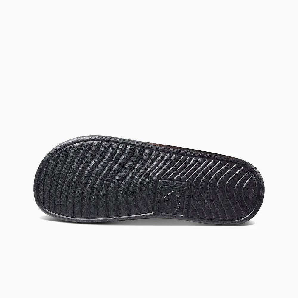 Reef Womens One Slide Sandals - Black