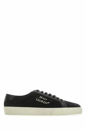 Saint Laurent Sleek  Canvas & Leather Low-Top Men's Sneakers