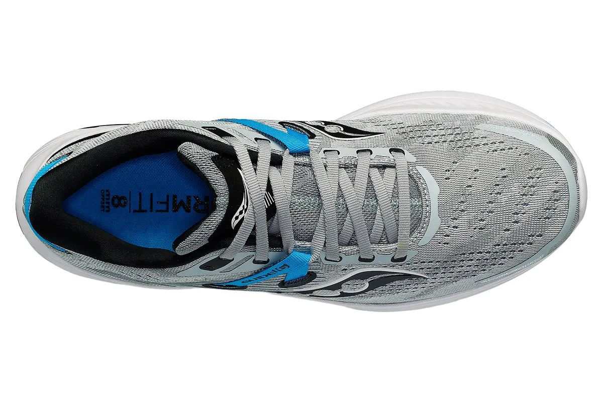 Saucony Guide 16 D Concrete/Viziblue Mens