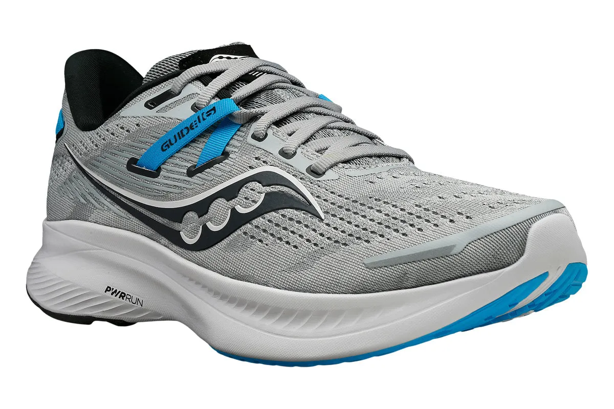 Saucony Guide 16 D Concrete/Viziblue Mens