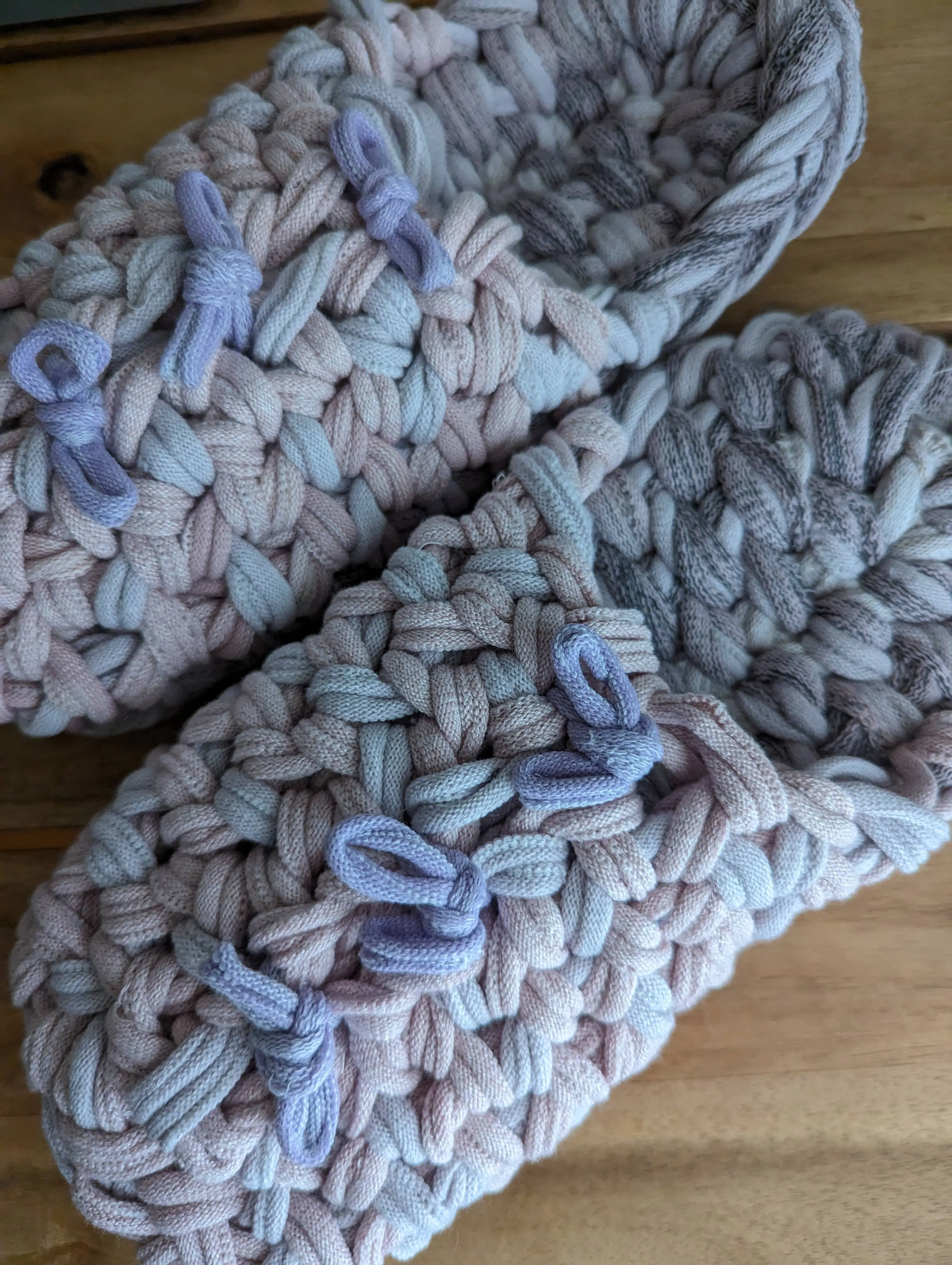 XL | Knit up-cycle slippers 2023-XL42 [XL]